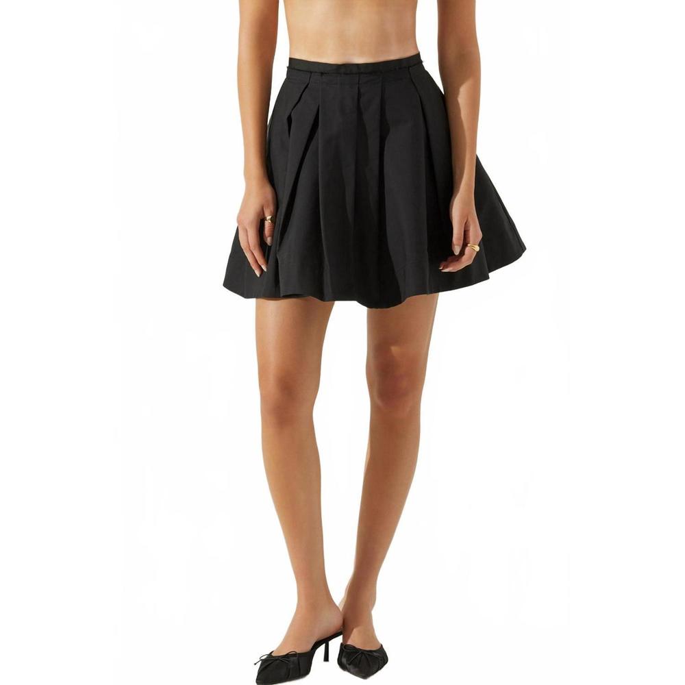 NEW ASTR antheia mini skirt in black